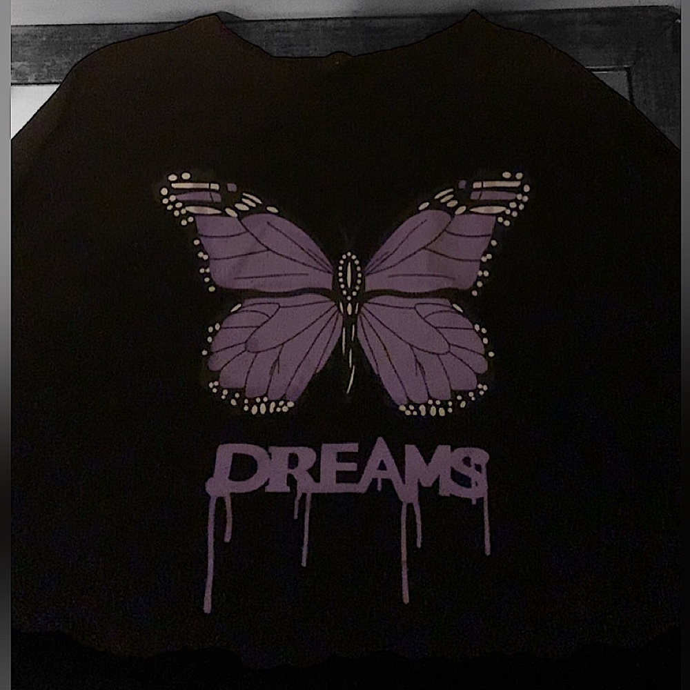 Butterfly Dreams Crop Top (Used but Cleaned Before Shipping)